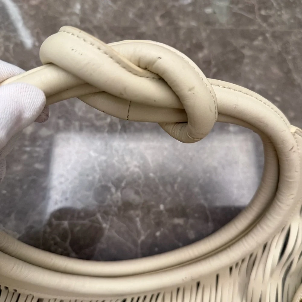 Cult gaia Cream Circular Cutout Tote Bag